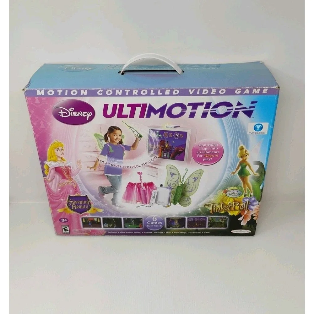 Disney Ultimotion Video Game Sleeping Beauty Tinkerbell Open Box SEALED Contents